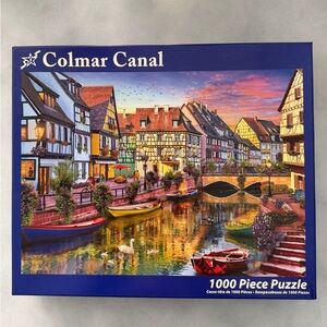 Colmar Canal by David Maclean 1000-Piece Jigsaw Puzzle - Colorful Canal Scene
